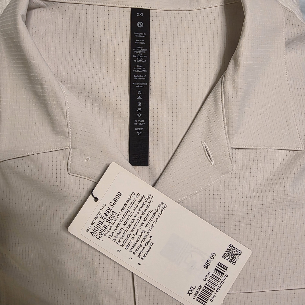 White Short Sleeve Men's Shirt - Picture 4 of 5